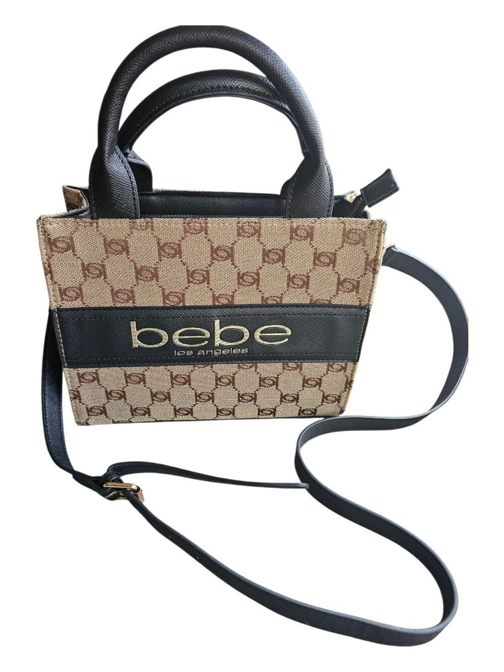 Bebe Serena Jacquard Satchel Crossbody Bag NWT
